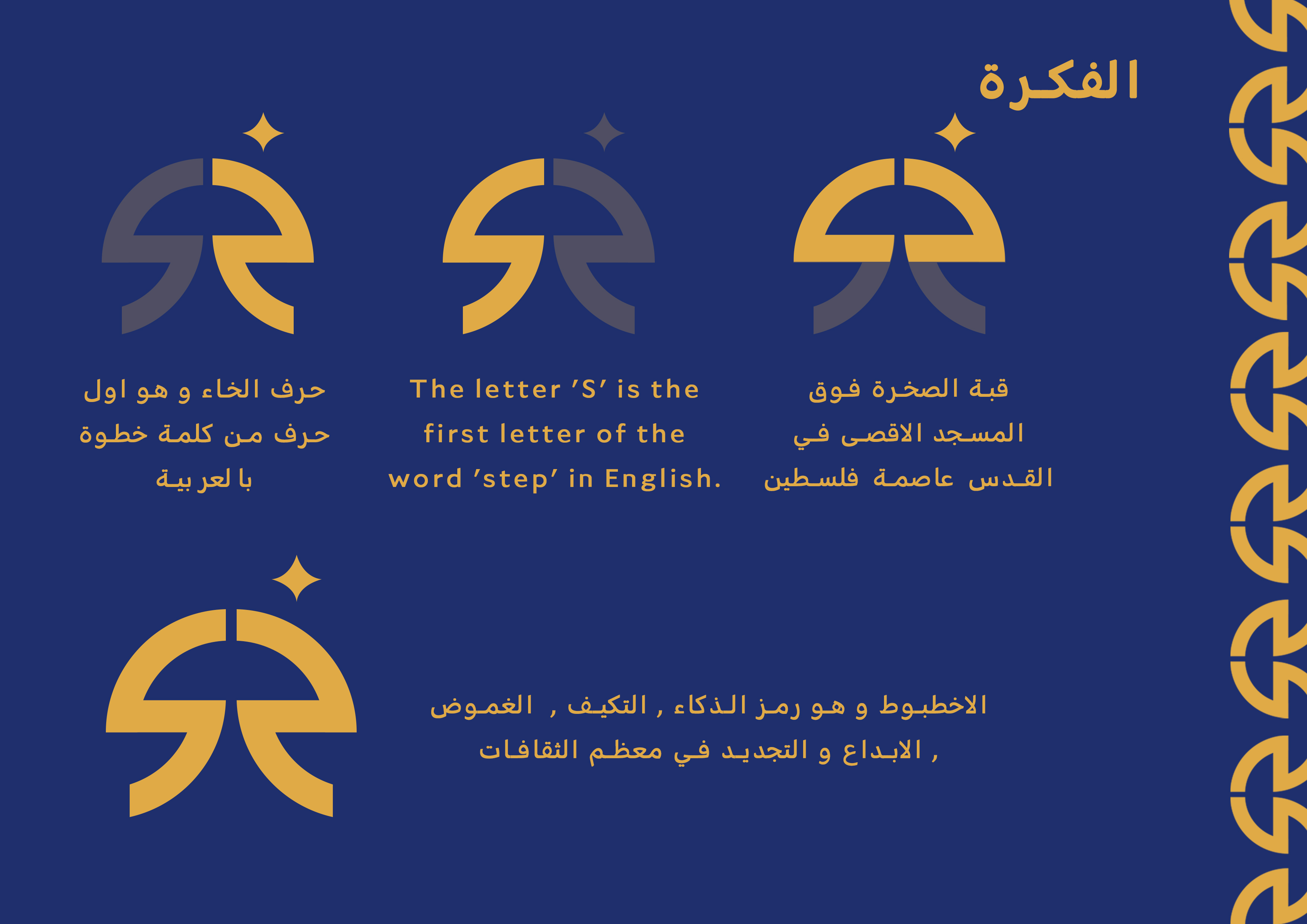 Diagram breaking down the symbolism of the Khotwa logo